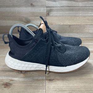 New Balance Fresh Foam Cruz Mens 8.5 Black Gum Bottom Athletic Running Shoes